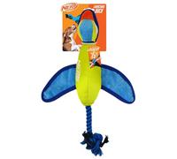 Nerf Dog Launching Duck with Crinkle Wings, 16.5-Inch Ultraplush Interactive Toy for Dogs, Green/Light Blue