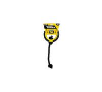 Nerf Dog Mega Tread Rope Tug Dog Toy, Lightweight, Durable and Water Resistant, 15 Inches, for Medium/Large Breeds, Single Unit, Yellow/Black