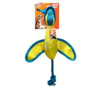 Nerf Dog Nylon Duck with Crinkle Wings, 16.5-Inch Plush Fetch Toy for Dogs, Blue/Yellow