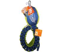 Nerf Dog Nylon Squeak Vortex Chain Tug Interactive Dog Toy