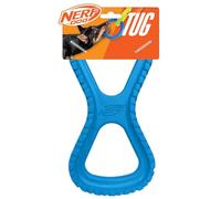 Nerf Dog Rubber Tire Infinity Tug Toy, 10-Inch Durable Interactive Tug Toy for Medium to XL Dogs, Blue