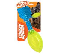 Nerf Dog Vortex Ball with Loud Squeaker, 12-Inch Durable Interactive Fetch Toy for Dogs, Light Blue/Green