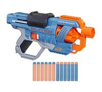 NERF Elite 2.0 Commander RD-6 Blaster, 12 Official Darts, 6-Dart Rotating Drum, Tactical Rails, Barrel and Stock Attachment Points