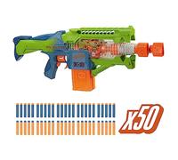 Nerf Elite 2.0 Double Punch Motorised Dart Blaster, 50 Darts, 2 x 10 Dart Clips, Ages 8+