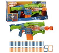 Nerf Elite 2.0 Double Punch Motorised Dart Blaster Toy For Kids | Rapid Alternating Barrels | with 50 Elite Foam Darts | Double Clip Blasting | Outdoor Games Gift Idea for 8+ Year Old Boys and Girls
