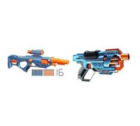 Nerf Elite 2.0 Eaglepoint RD-8 & Commander RD-6 Blasters, 28 Official Nerf Darts, 8+ 6-Dart Rotating Drums, Tactical Rails, Unisex, 8+