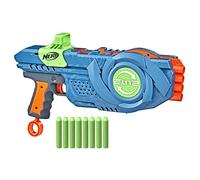 Nerf Elite 2.0 Flipshots Flip-8 Blaster, 8 Dart Barrels Flip to Double Your Blasting, 8-Dart Capacity, 8 Nerf Darts