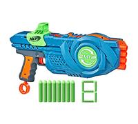 Nerf Elite 2.0 Flipshots Flip-8 Blaster, 8 Dart Barrels Flip to Double Your Firepower, 8-Dart Capacity, 8 Nerf Darts, F2549