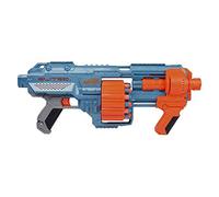 Nerf Elite 2.0 Shockwave RD-15 Blaster, 30 Nerf Darts, 15-Dart Rotating Drum, Pump-Action Slam Fire, Built-In Customising Capabilities 7.9 x 67.3 x 30.5 cm