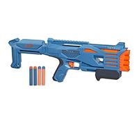 Nerf Elite 2.0 Tetrad QS-4 Blaster, Includes 4 Elite Darts, 4-Barrel Blasting, Tactical Rail for Customizing Capability, Pump Action