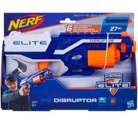 Nerf Elite Disruptor Blaster, 6 Nerf Elite Darts, 6-Dart Rotating Drum,Slam Fire