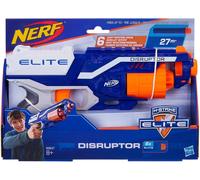 Nerf Elite Disruptor Blaster, 6 Nerf Elite Darts, 6-Dart Rotating Drum,Slam Fire