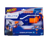 Nerf Elite Disruptor Blaster, 6 Nerf Elite Darts, 6-Dart Rotating Drum, Slam Fire