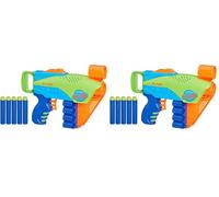 Nerf Elite Junior Flyer, Easy Play Dart Blaster with 5 Nerf Elite Darts (Pack of 2)