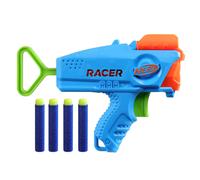 NERF Elite Junior Racer Easy Play Dart Blaster 4 Nerf Elite Darts Nerf Blaster Outdoor Toys for Kids Ages 6+