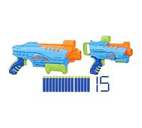 NERF Elite Junior Ultimate Starter Set, 2 Easy Play Blasters, 15 Darts for Kids Outdoor Games, Ages 6 & Up