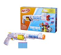 Nerf Fortnite Frenz-Ever Foam Dart Blaster, Game-Inspired Design, Quick-Load Action Toy, 6 Foam Darts, Backyard Battles & Target Practice for Children Aged 8+, Perfect Christmas Toys for Boys & Girls