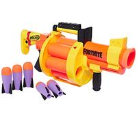 Nerf Fortnite GL Rocket-Firing Blaster - 6-Rocket Drum, Pump-To-Fire - Includes 6 Official Nerf Rockets - for Youth, Teen, Adult