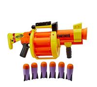 NERF Fortnite GL Rocket-Firing Blaster - 6-Rocket Drum, Pump-to-Fire - Includes 6 Official Rockets - for Youth, Teen, Adult