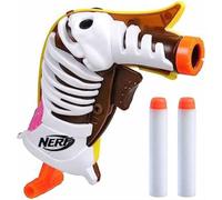 Nerf Microshot Fortnite Peely Bone Mini Blaster - 2 Nerf Elite Darts, Genuine Fortnite Blaster