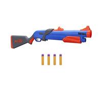 Nerf Fortnite Pump SG Blaster Pump Action Mega Dart Blasting Breech Load 4 For Youth, Teens, Adults, Multicolor, Big