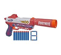 Nerf Fortnite SP-Drift OG Dart Blaster, 3-Dart Internal Clip, 8 Nerf Elite Foam Darts, Removable Barrel, Presents For Children Aged 8+