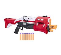 Nerf Fortnite TS Blaster - Pump Action Dart Blaster, 8 Official Mega Fortnite Darts, Dart Storage Stock - For Youth, Teens, Adults, Red
