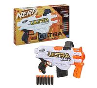 Nerf Hasbro Ultra Amp Motorised Blaster, 6-Dart Clip, 6 Ultra Darts, Only Compatible Ultra Darts, Multicolor, 28.6 x 27.3 x 45.1 cm, N-A