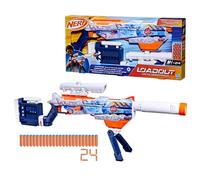 Nerf Loadout Arctic Zerostriker Blaster with Scope, Stock, Barrel & Bipod Attachments, Toy Dart Blaster, 24 Official N1 Foam Darts, Combat Role Play