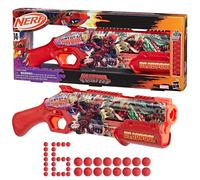 Nerf Marvel Deadpool Blaster, 16 Nerf Rival Accu-Rounds, Pump Action, Breech Load, Gifts for Teens, 14+