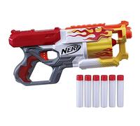 Nerf Mega CycloneShock Toy Blaster, Hotrod Color Style, 6-Dart Drum, 6 AccuStrike Mega Darts, Easy Priming (Amazon Exclusive)
