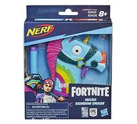 Nerf MicroShots Fortnite Rainbow Smash - Mini Dart-Firing Blaster and 2 Official Nerf Elite Darts - For Youth, Teens, Adults