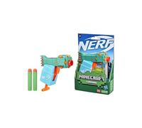 Nerf MicroShots Minecraft Guardian Mini Blaster, Minecraft Guardian Mob Design, Includes 2 Official Nerf Elite Darts, Multicolor