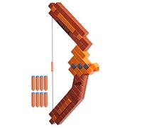Nerf Minecraft Bow Dart Blaster Pull-Back String Priming 8 N1 Darts Compatible Only N1 Dart Blasters Ages 8+