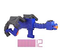 NERF Minecraft Ender Dragon Blaster, 4-Dart Internal Clip, 12 Elite Foam Darts, Inspired by Minecraft Mob in Game