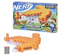 Nerf Minecraft Pillager's Crossbow Dart-Blasting Crossbow Age 8+, Real Crossbow Action, Includes 3 Official Nerf Elite Darts 42787 Multicolor