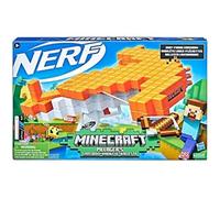 Nerf Minecraft Pillager's Crossbow Dart-Blasting Crossbow, Real Crossbow Action, Includes 3 Official Nerf Elite Darts