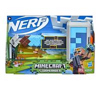 Nerf Minecraft Stormlander Dart-Blasting Hammer, Fires 3 Darts, Includes 3 Nerf Elite Darts, Pull-Back Priming Handle