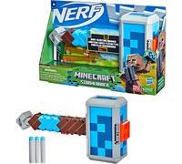 Nerf Minecraft Stormlander Dart-Blasting Hammer, Fires 3 Darts, Includes 3 Nerf Elite Darts, Pull-Back Priming Handle Multicolor