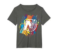 Nerf N Logo Glitched T-Shirt, Women's Plus, Asphalt Grey, 4X