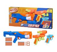 Nerf N Series Gear Up Pack, 3 x Blasters, 18 Nerf N1 Darts Compatible Only with