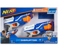Nerf N-Strike Elite Disruptor Blaster 2-Pack 6 Dart Rapid Fire Shots 90' Hasbro