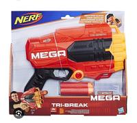 Nerf N-strike Mega Tri Break Soft Dart Bullet Gun Blaster 3 Mega Darts Included