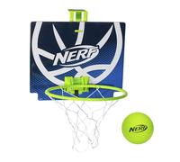 NERF Nerfoop -- The Classic Mini Foam Basketball and Hoop -- Hooks On Doors -- Indoor and Outdoor Play -- A Favorite Since 1972