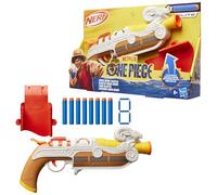 Nerf Netflix One Piece Going Merry Blaster, Clip On Holster, 8 Nerf Elite Darts, Inspired by the Netflix TV Series, Toys & Gifts for Children Aged 8+