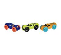 Nerf NITRO 7cm Play Vehicle Toy Foam Car 3-Pack