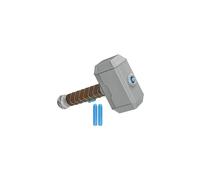 NERF Power Moves Marvel Avengers Thor Hammer Strike Hammer NERF Dart-Launching Toy for Kids Roleplay, Toys for Children Aged 5 and up