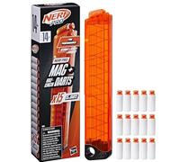 Nerf Pro Half-Length Dart Magazine, 15 Nerf Pro Half-Length Darts, 14+