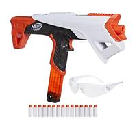 Nerf Pro Torrent Half Length Dart Blaster, 150 FPS, 15 Darts, Pump Action, Glasses, Ages 14+