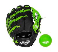 NERF Proshot Kids Teeball Glove + Ball Set - Youth Baseball Glove + Foam Ball - Boys + Girls Teeball Mitt Set - Adjustable Fit for Kids - Right Hand Throw - 8.5"